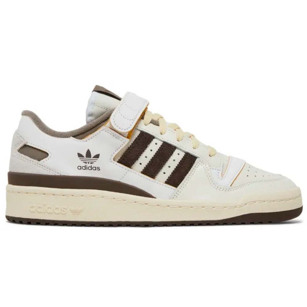 adidas Men’s Low-Top Sneakers in White and Brown